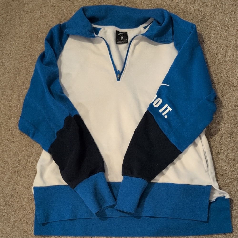 Nike Blue And White Sweatshirt